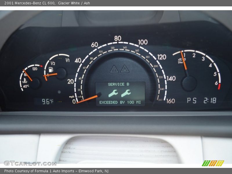 Glacier White / Ash 2001 Mercedes-Benz CL 600