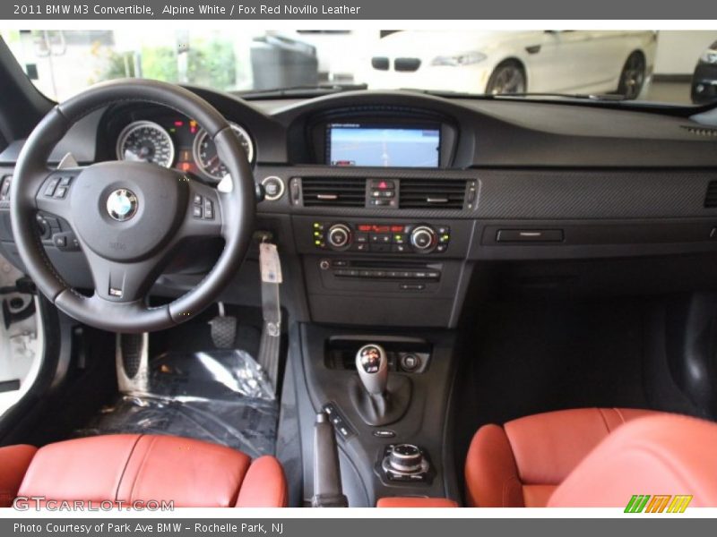 Alpine White / Fox Red Novillo Leather 2011 BMW M3 Convertible