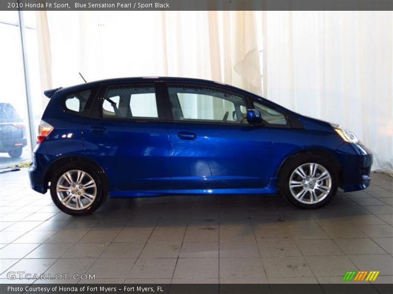 Blue Sensation Pearl / Sport Black 2010 Honda Fit Sport