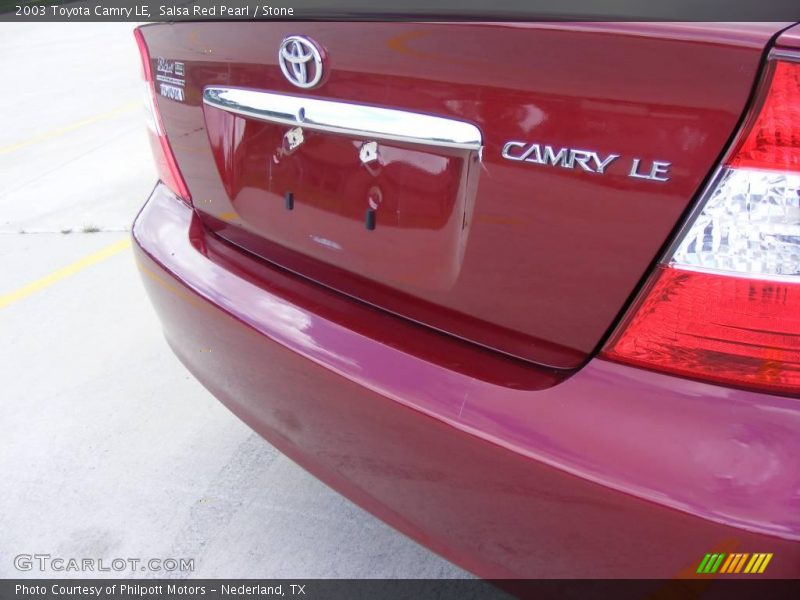 Salsa Red Pearl / Stone 2003 Toyota Camry LE