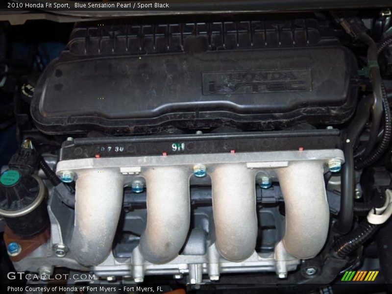Blue Sensation Pearl / Sport Black 2010 Honda Fit Sport