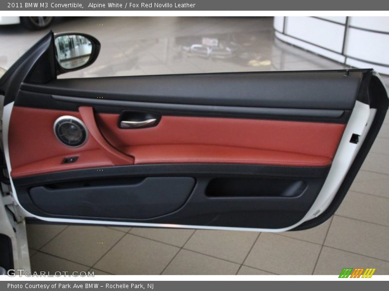 Alpine White / Fox Red Novillo Leather 2011 BMW M3 Convertible