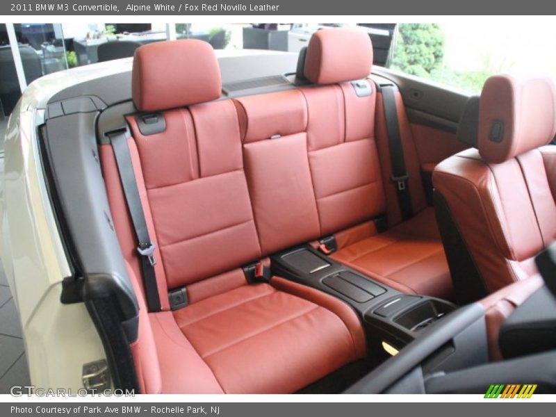 Alpine White / Fox Red Novillo Leather 2011 BMW M3 Convertible