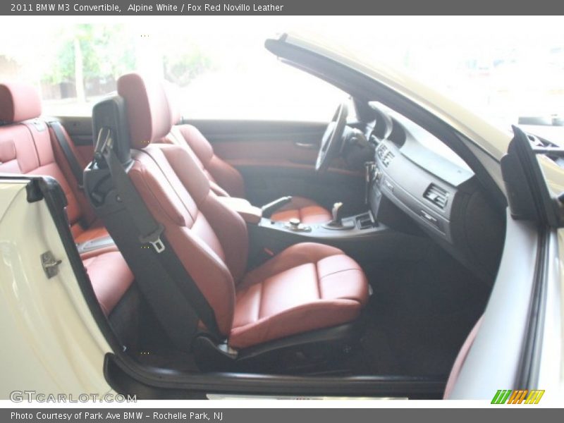 Alpine White / Fox Red Novillo Leather 2011 BMW M3 Convertible