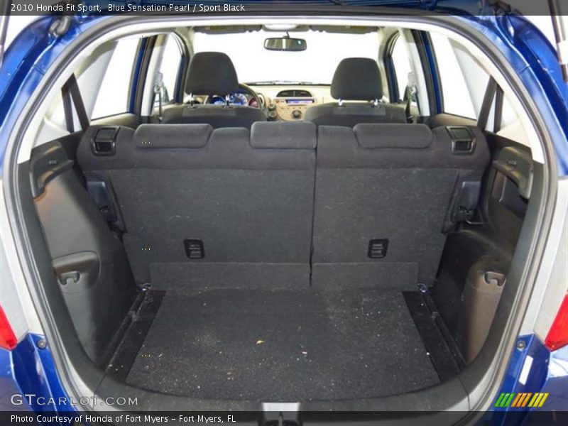 Blue Sensation Pearl / Sport Black 2010 Honda Fit Sport