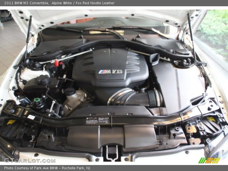 Alpine White / Fox Red Novillo Leather 2011 BMW M3 Convertible