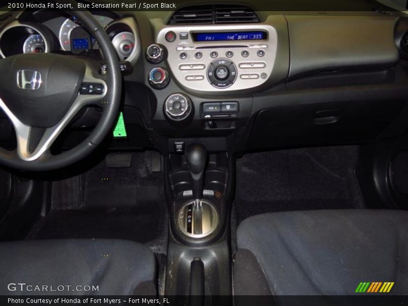Blue Sensation Pearl / Sport Black 2010 Honda Fit Sport