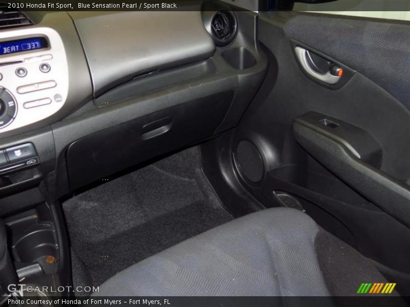 Blue Sensation Pearl / Sport Black 2010 Honda Fit Sport