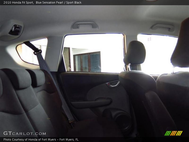 Blue Sensation Pearl / Sport Black 2010 Honda Fit Sport