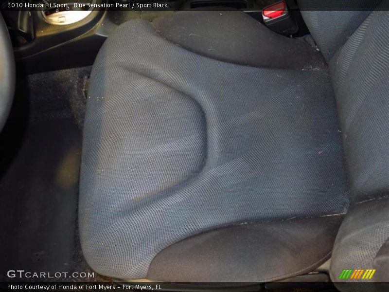 Blue Sensation Pearl / Sport Black 2010 Honda Fit Sport