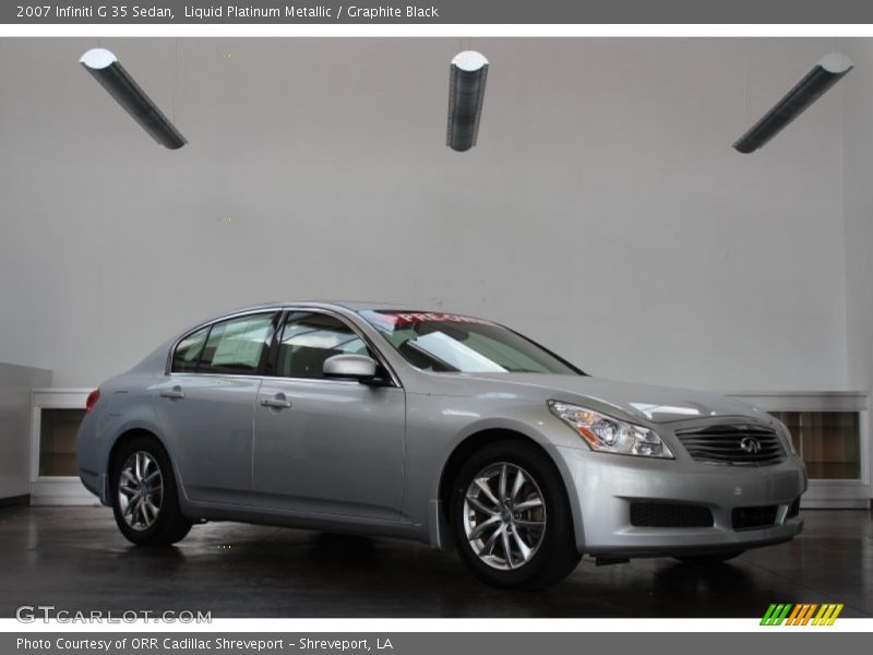 Liquid Platinum Metallic / Graphite Black 2007 Infiniti G 35 Sedan
