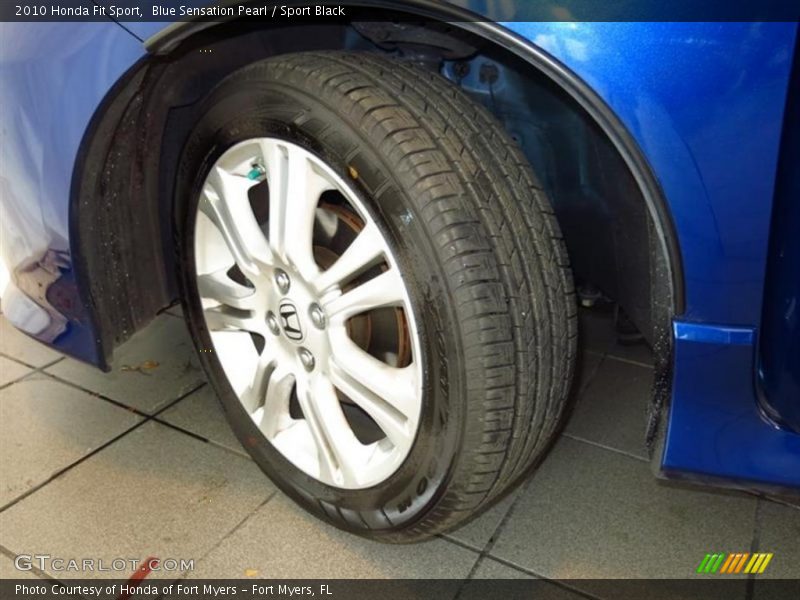 Blue Sensation Pearl / Sport Black 2010 Honda Fit Sport