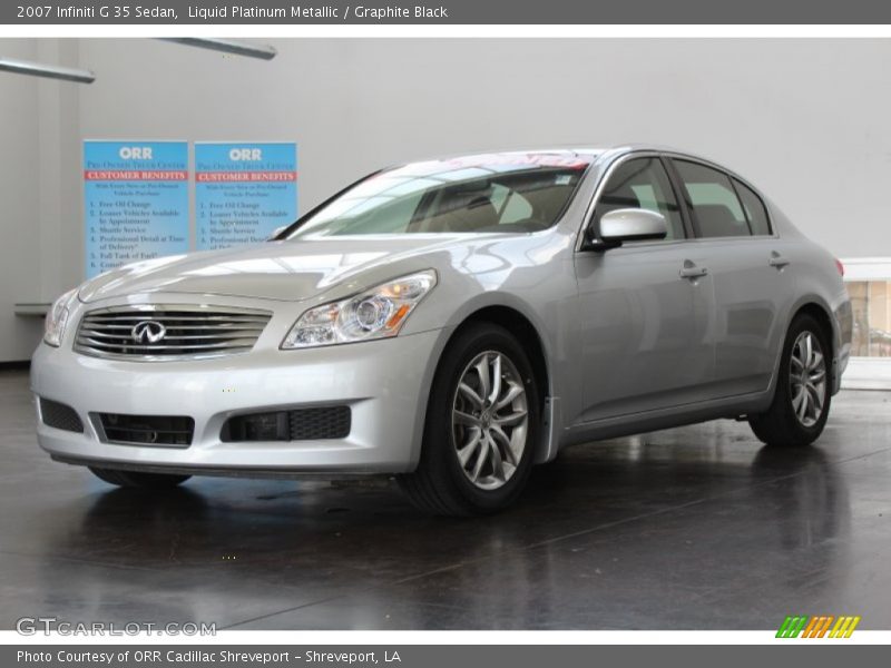 Liquid Platinum Metallic / Graphite Black 2007 Infiniti G 35 Sedan