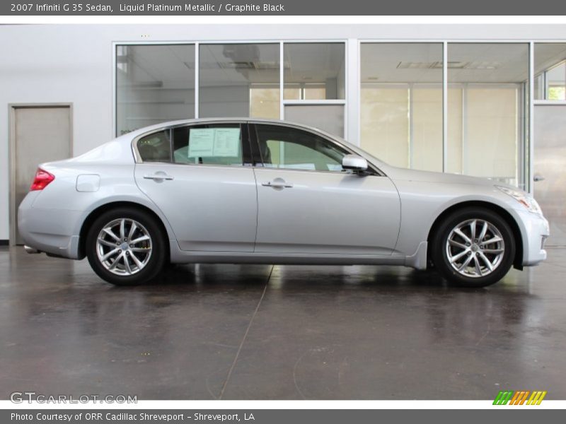 Liquid Platinum Metallic / Graphite Black 2007 Infiniti G 35 Sedan
