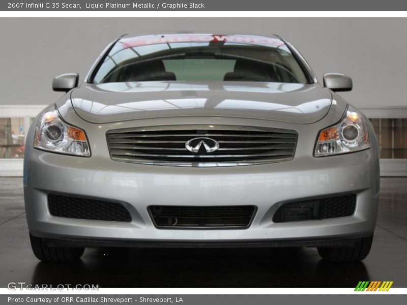 Liquid Platinum Metallic / Graphite Black 2007 Infiniti G 35 Sedan