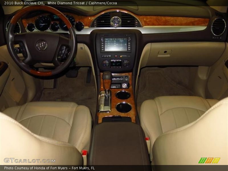 White Diamond Tricoat / Cashmere/Cocoa 2010 Buick Enclave CXL