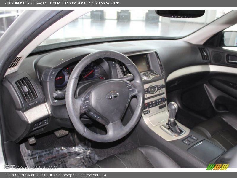 Liquid Platinum Metallic / Graphite Black 2007 Infiniti G 35 Sedan