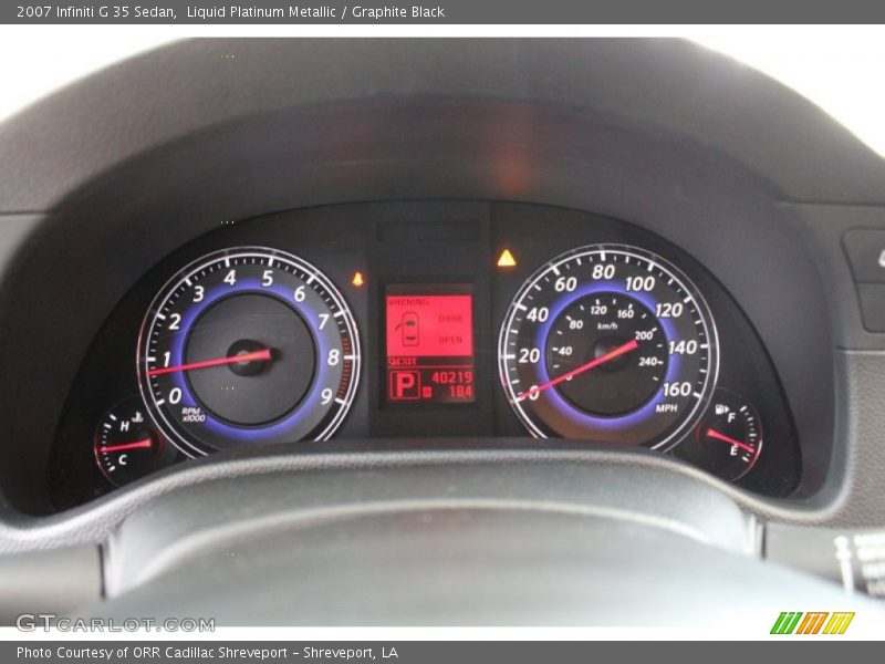 Liquid Platinum Metallic / Graphite Black 2007 Infiniti G 35 Sedan