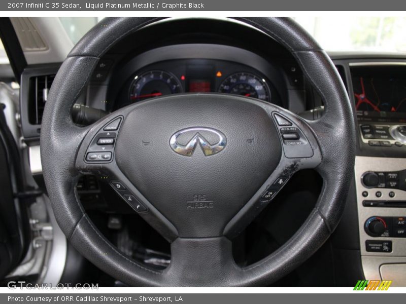 Liquid Platinum Metallic / Graphite Black 2007 Infiniti G 35 Sedan