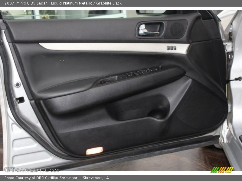 Liquid Platinum Metallic / Graphite Black 2007 Infiniti G 35 Sedan