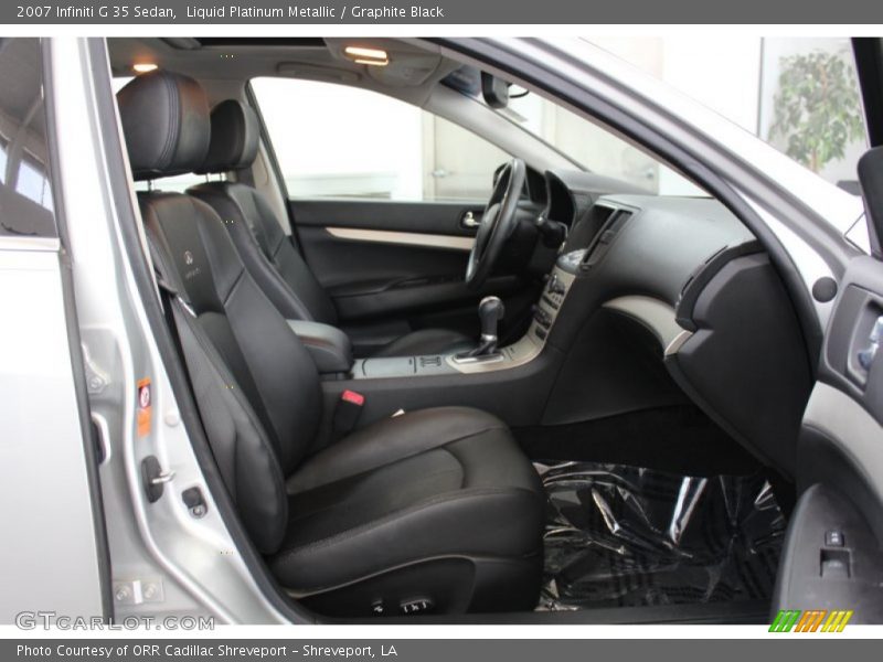 Liquid Platinum Metallic / Graphite Black 2007 Infiniti G 35 Sedan