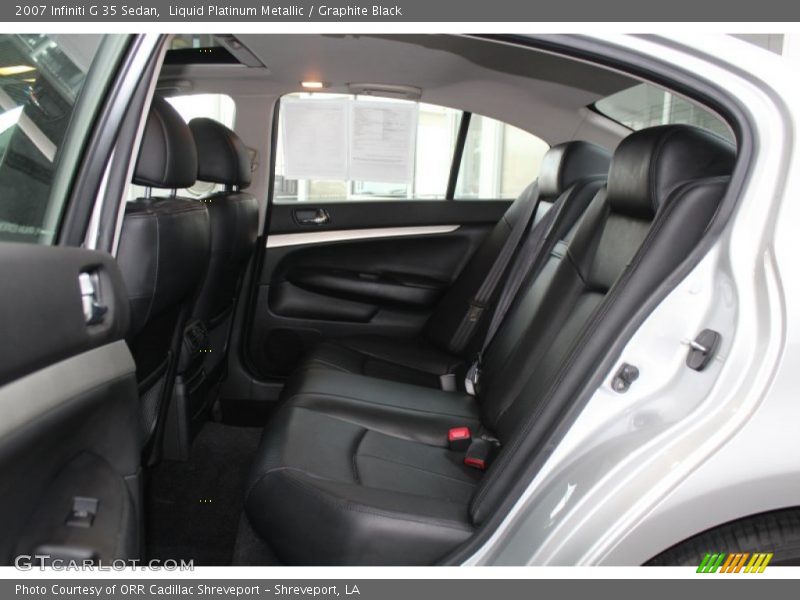 Liquid Platinum Metallic / Graphite Black 2007 Infiniti G 35 Sedan