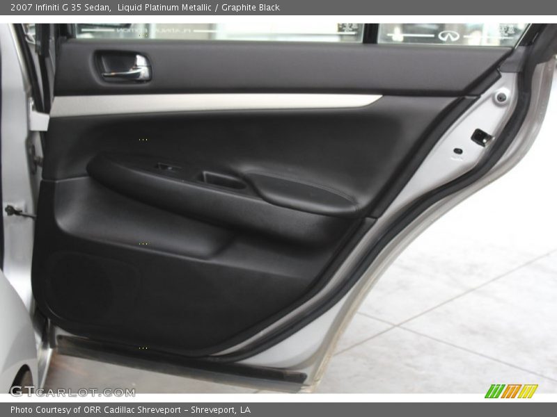 Liquid Platinum Metallic / Graphite Black 2007 Infiniti G 35 Sedan