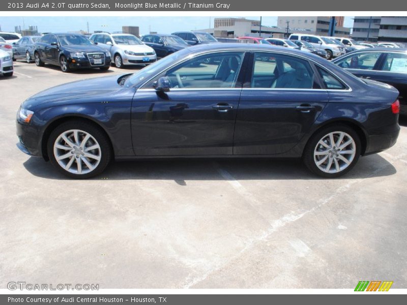 Moonlight Blue Metallic / Titanium Gray 2013 Audi A4 2.0T quattro Sedan