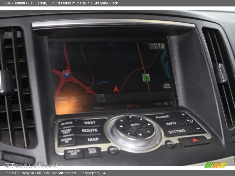 Liquid Platinum Metallic / Graphite Black 2007 Infiniti G 35 Sedan