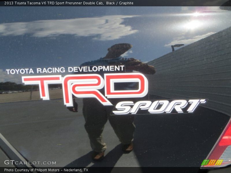 Black / Graphite 2013 Toyota Tacoma V6 TRD Sport Prerunner Double Cab