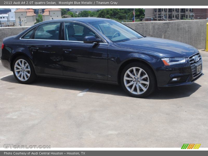 Moonlight Blue Metallic / Titanium Gray 2013 Audi A4 2.0T quattro Sedan