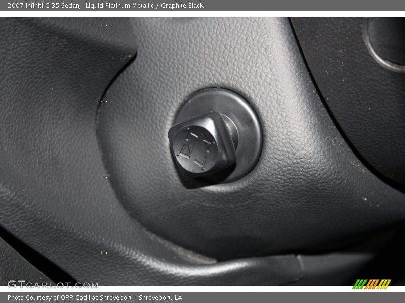 Liquid Platinum Metallic / Graphite Black 2007 Infiniti G 35 Sedan