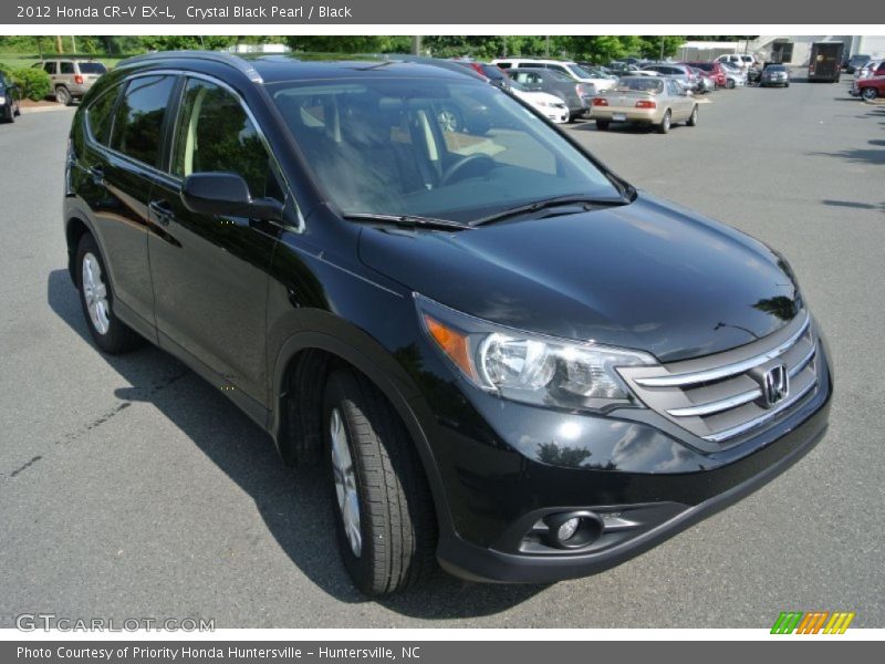 Crystal Black Pearl / Black 2012 Honda CR-V EX-L