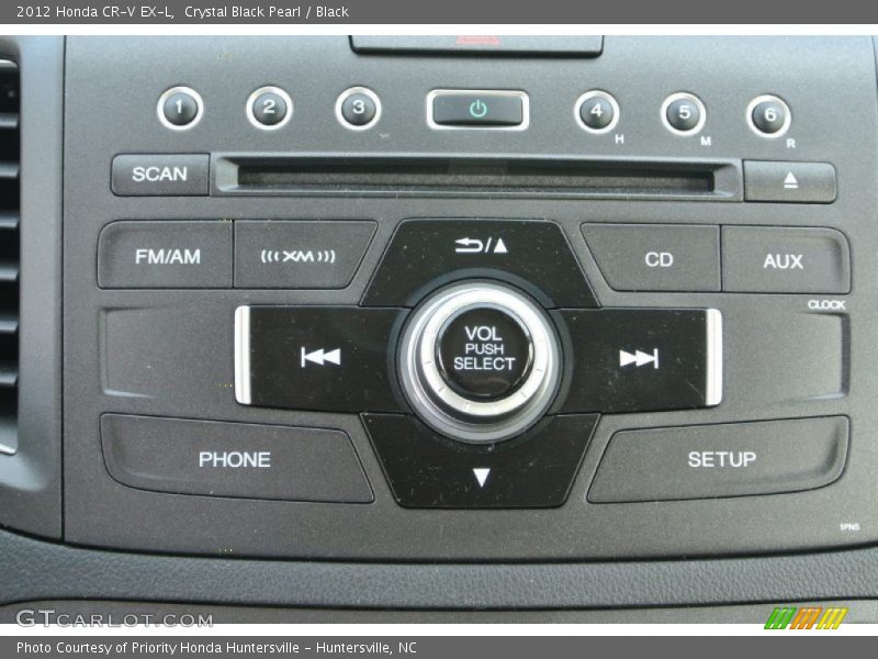Crystal Black Pearl / Black 2012 Honda CR-V EX-L