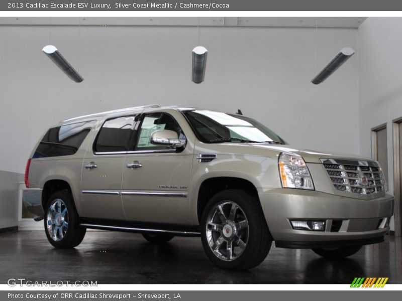 Silver Coast Metallic / Cashmere/Cocoa 2013 Cadillac Escalade ESV Luxury