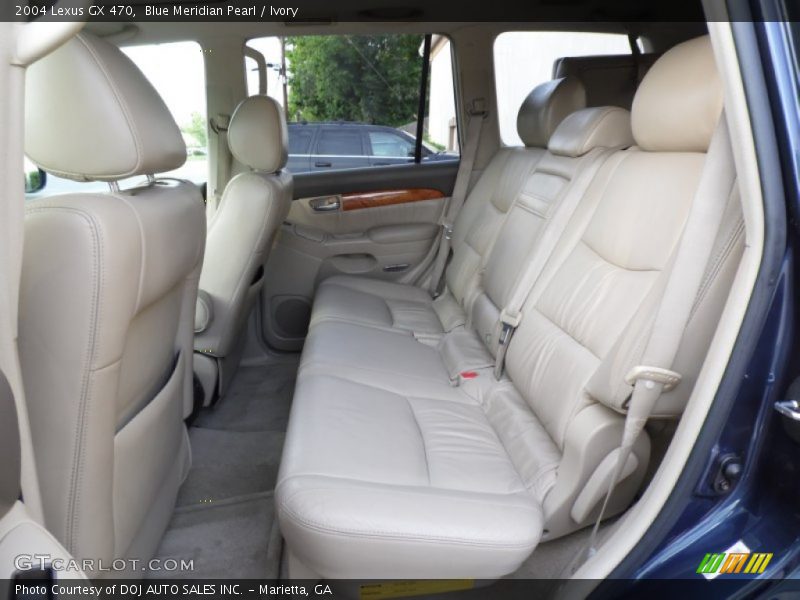 Rear Seat of 2004 GX 470