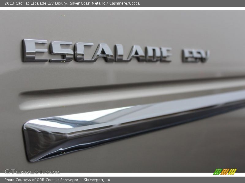 Silver Coast Metallic / Cashmere/Cocoa 2013 Cadillac Escalade ESV Luxury