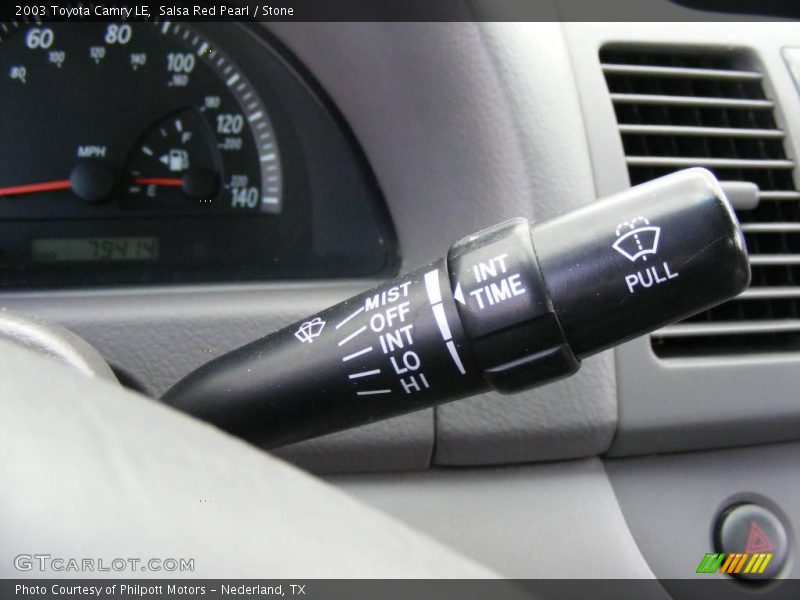 Salsa Red Pearl / Stone 2003 Toyota Camry LE