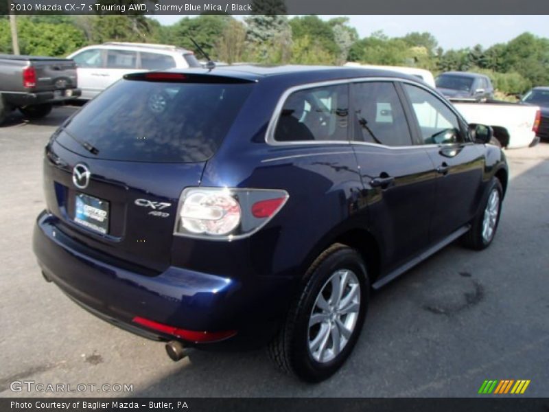 Stormy Blue Mica / Black 2010 Mazda CX-7 s Touring AWD