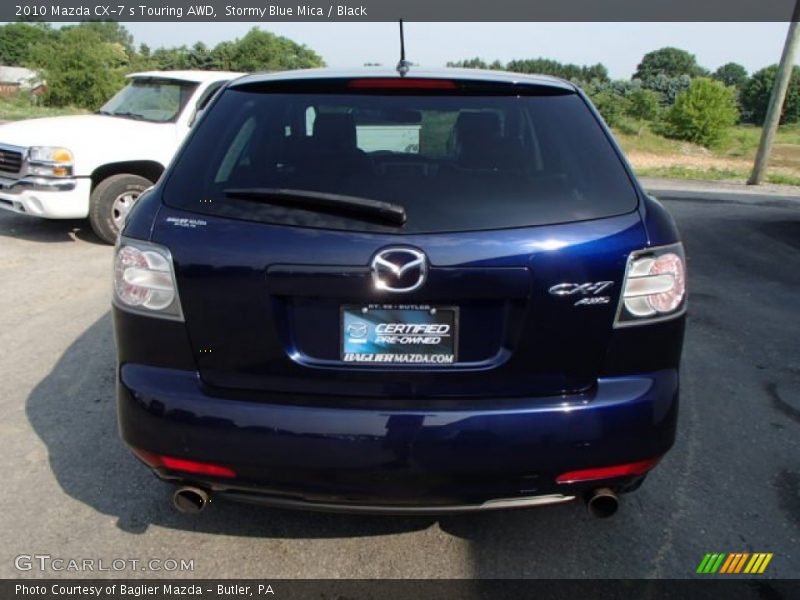 Stormy Blue Mica / Black 2010 Mazda CX-7 s Touring AWD
