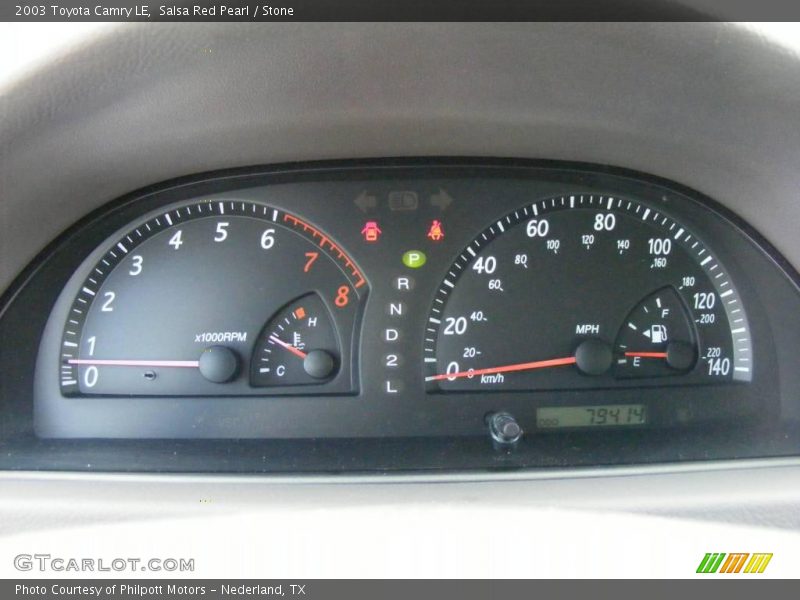 Salsa Red Pearl / Stone 2003 Toyota Camry LE