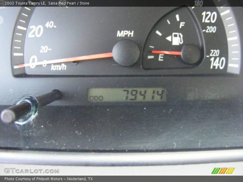 Salsa Red Pearl / Stone 2003 Toyota Camry LE