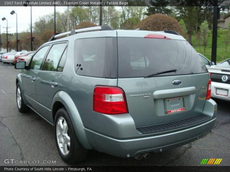Titanium Green Metallic / Pebble Beige 2007 Ford Freestyle Limited AWD