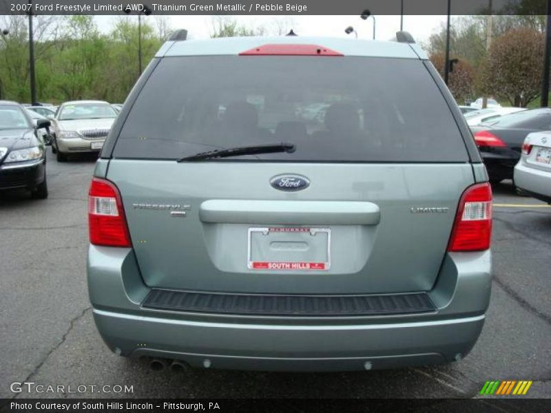 Titanium Green Metallic / Pebble Beige 2007 Ford Freestyle Limited AWD