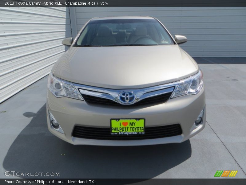 Champagne Mica / Ivory 2013 Toyota Camry Hybrid XLE
