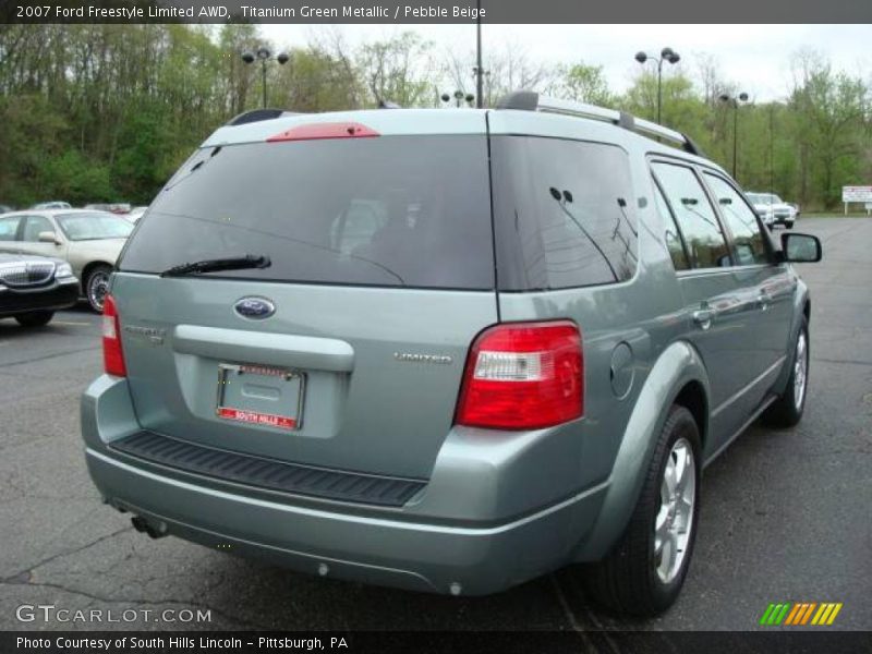 Titanium Green Metallic / Pebble Beige 2007 Ford Freestyle Limited AWD