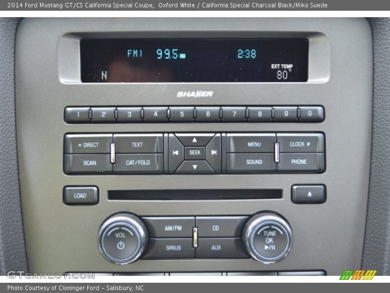 Controls of 2014 Mustang GT/CS California Special Coupe