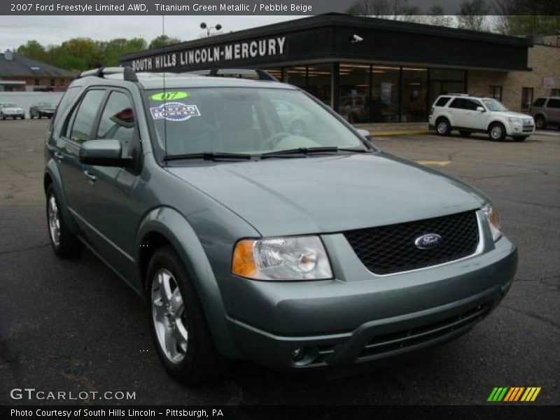 Titanium Green Metallic / Pebble Beige 2007 Ford Freestyle Limited AWD