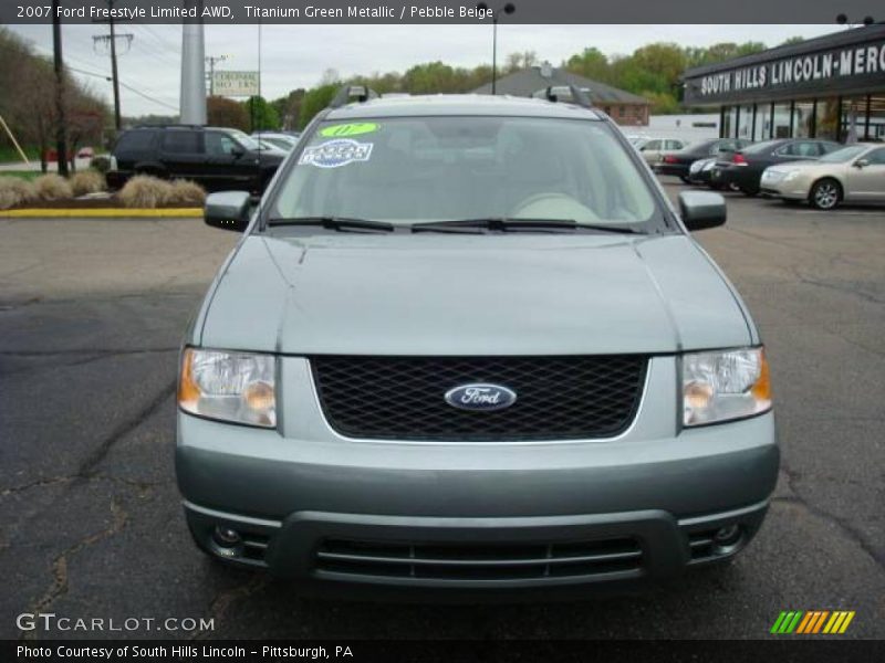 Titanium Green Metallic / Pebble Beige 2007 Ford Freestyle Limited AWD