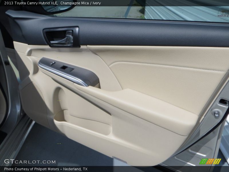 Champagne Mica / Ivory 2013 Toyota Camry Hybrid XLE